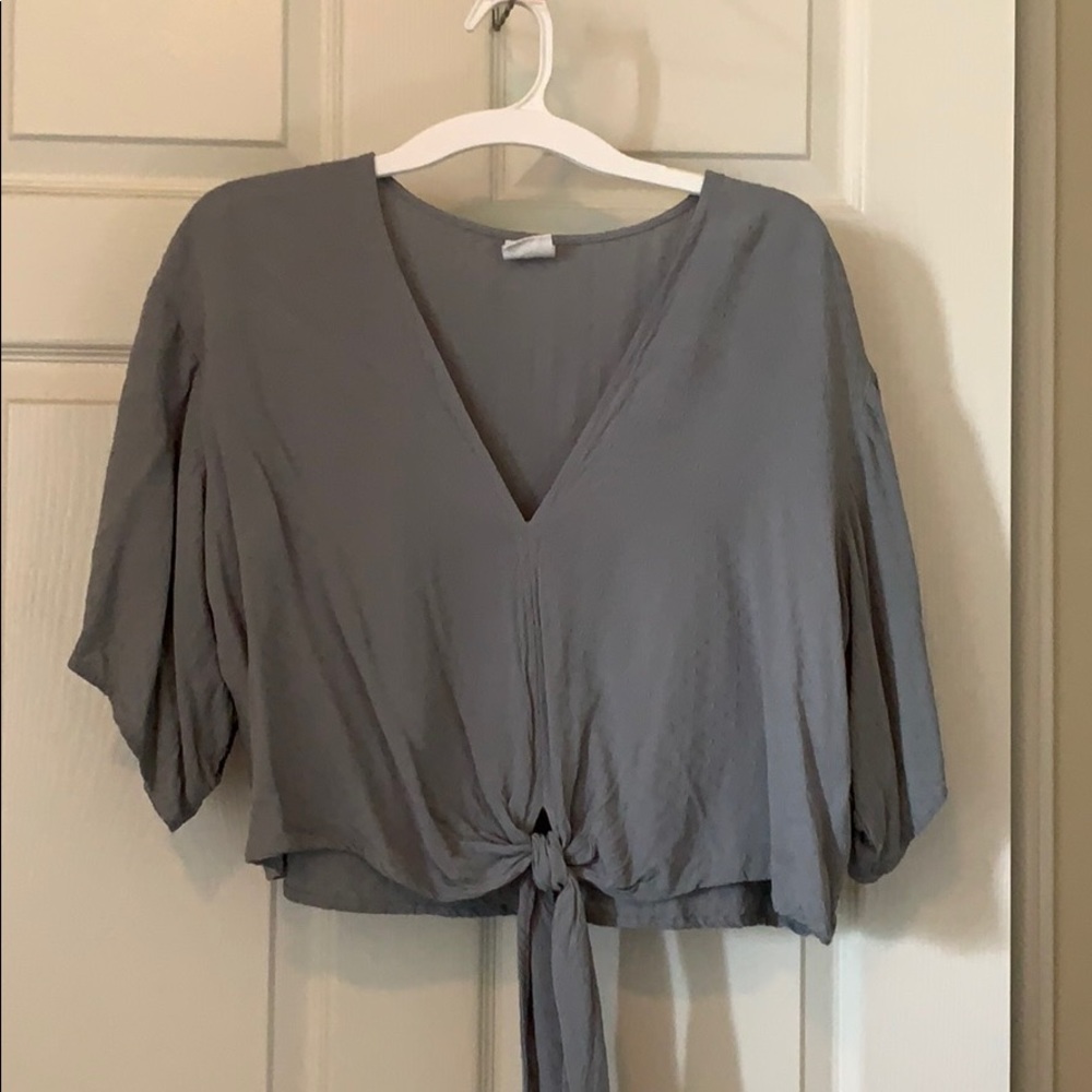 Front Tie Crop Top